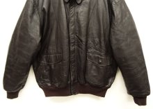 他の写真3: 80'S LL Bean THINSULATE入り レザー A-2 フライトジャケット ブラウン USA製 (VINTAGE)