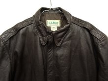 他の写真2: 80'S LL Bean THINSULATE入り レザー A-2 フライトジャケット ブラウン USA製 (VINTAGE)