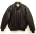 画像1: 80'S LL Bean THINSULATE入り レザー A-2 フライトジャケット ブラウン USA製 (VINTAGE) (1)