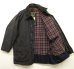 画像2: 90'S BARBOUR 3クレスト 旧タグ "BORDER" オイルドジャケット NAVY イングランド製 (VINTAGE) (2)