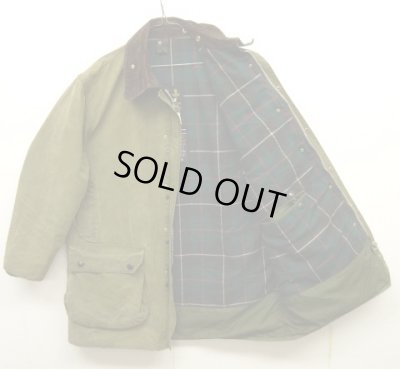 画像2: 90'S BARBOUR 3クレスト 旧タグ "NORTHUMBRIA" 裏地ウール オイルドジャケット OLIVE イングランド製 (VINTAGE)