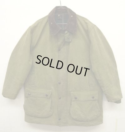 画像1: 90'S BARBOUR 3クレスト 旧タグ "NORTHUMBRIA" 裏地ウール オイルドジャケット OLIVE イングランド製 (VINTAGE)