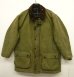 画像1: 90'S BARBOUR 3クレスト 旧タグ "NORTHUMBRIA" 裏地ウール オイルドジャケット OLIVE イングランド製 (VINTAGE) (1)