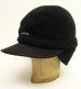 画像1: 00'S PATAGONIA "SYNCHILLA DUCKBILL CAP" フリースキャップ オールブラック (VINTAGE) (1)