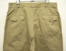 他の写真3: 50'S アメリカ軍 USMC フラップ付きバックポケット ボタンフライ チノパンツ W34L33 (VINTAGE)