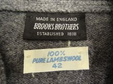 他の写真1: 70'S BROOKS BROTHERS 黒タグ レザーエルボーパッチ付き カーディガン イングランド製 (VINTAGE)