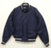 画像1: 90'S RALPH LAUREN ライン入りリブ ドリズラージャケット NAVY (VINTAGE) (1)