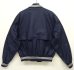 画像3: 90'S RALPH LAUREN ライン入りリブ ドリズラージャケット NAVY (VINTAGE) (3)