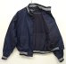 画像2: 90'S RALPH LAUREN ライン入りリブ ドリズラージャケット NAVY (VINTAGE) (2)