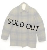 70'S PENDLETON ウール/コットン リバーシブル コート TALONジップ オンブレチェック/ベージュ (VINTAGE)