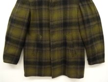 他の写真3: 70'S PENDLETON ウール/コットン リバーシブル コート TALONジップ オンブレチェック/ベージュ (VINTAGE)