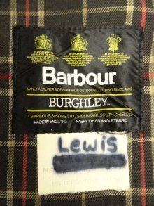 他の写真2: 80'S BARBOUR 3クレスト 旧タグ "BURGHLEY" オイルドコート NAVY イングランド製 (VINTAGE)