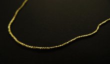 他の写真1: ブラス ビーズ ネックレス ゴールド 1mm (VINTAGE)