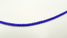 他の写真1: ホワイトハーツ ガラスビーズ ネックレス ブルー 2mm (VINTAGE)