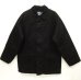 画像1: 90'S RALPH LAUREN 中綿入り ハーフコート riri製ダブルジップ BLACK (VINTAGE) (1)