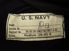 他の写真2: 60'S アメリカ軍 US NAVY ステンシル入り コットンサテン トレンチコート (VINTAGE)