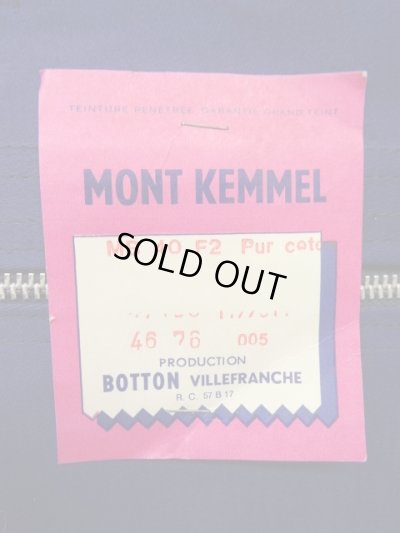 画像8: 50'S MONT KEMMEL フレンチワーク モールスキン オーバーオール BLUE フランス製 (DEADSTOCK)