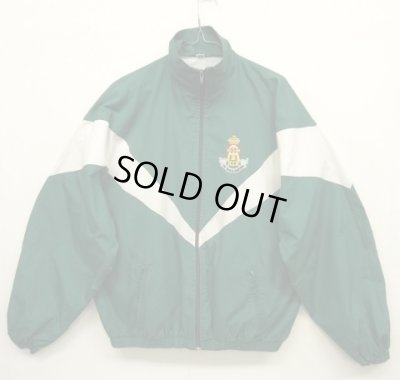 画像1: イギリス軍 裏地付き トレーニングジャケット GREEN/WHITE (VINTAGE)