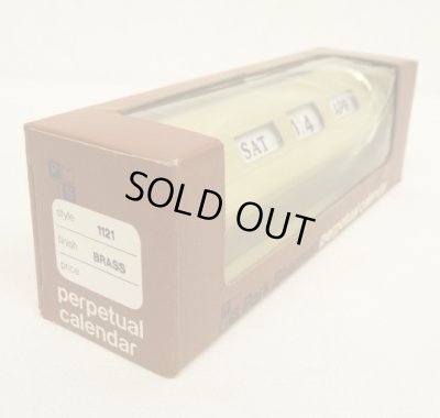 画像4: PARK SHERMAN ブラス製 デスクトップ パーペチュアルカレンダー (DEADSTOCK)