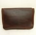 画像2: FERNAND LEATHER "CLUTCH BAG" コンチョボタン付き クロムエクセルレザー クラッチバッグ USA製 (DEADSTOCK) (2)