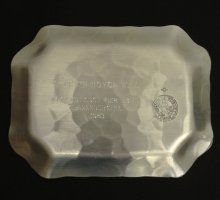 他の写真2: 80'S FREE MASON 刻印入り トレイ シルバー (DEADSTOCK)