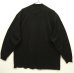 画像2: 80'S CHEMISE LACOSTE モックネック 長袖 Tシャツ ブラック フランス製 (VINTAGE) (2)