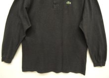 他の写真3: 80'S CHEMISE LACOSTE 長袖 ポロシャツ ブラック フランス製 (VINTAGE)