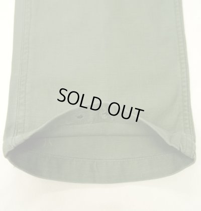 画像6: 60'S アメリカ軍 US ARMY "OG107" コットンサテン 平ボタン ベイカーパンツ W30L31 (VINTAGE)