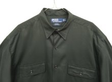 他の写真1: 90'S RALPH LAUREN "BENFORD" レーヨン 長袖シャツ ブラック (DEADSTOCK)