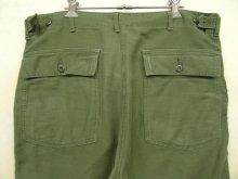 他の写真3: 60'S アメリカ軍 US ARMY "OG107" 初期モデル コットンサテン 平ボタン ベイカーパンツ (VINTAGE)