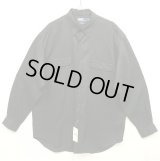 90'S RALPH LAUREN "BENFORD" レーヨン 長袖シャツ ブラック (DEADSTOCK)