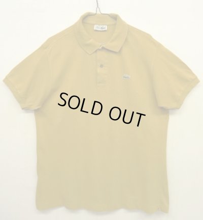 画像1: 80'S CHEMISE LACOSTE ポロシャツ マスタード フランス製 (VINTAGE)