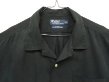 他の写真2: 90'S RALPH LAUREN "CALDWELL" シルク/コットン 半袖 オープンカラーシャツ ブラック (VINTAGE)