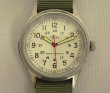 他の写真1: J.CREW x TIMEX フィールドウォッチ ミリタリーグリーン 箱付き (DEADSTOCK)