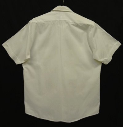 画像3: 70'S R.J.TOOMEY CO "CLERICAL COLLAR" フライフロント 半袖シャツ ホワイト USA製 (VINTAGE)