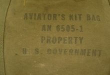 他の写真1: 40'S アメリカ軍 ARMY AIR FORCE & NAVY "AN6505-1" アビエイターズキットバッグ CONMARコの字留めジップ (VINTAGE)