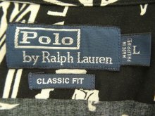 他の写真1: 90'S RALPH LAUREN "CLASSIC FIT" ビスコース 半袖 オープンカラーシャツ ブラックベース/花柄 (VINTAGE)