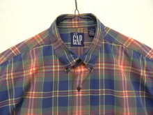 他の写真1: 90'S GAP 旧タグ ポプリン 半袖 BDシャツ チェック柄 (VINTAGE)