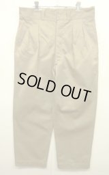 50'S フランス軍 M52 プリーツ入り チノパンツ サイズ24 (DEADSTOCK)