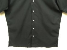 他の写真3: 90'S RALPH LAUREN "CALDWELL" コットン 半袖 オープンカラーシャツ ブラック (VINTAGE)