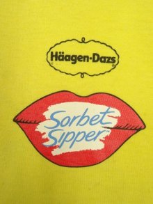 他の写真1: 90'S Haagen-Dazs シングルステッチ 両面プリント 半袖 Tシャツ イエロー USA製 (VINTAGE)