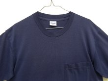 他の写真1: 90'S MARK'S ポケット付き 袖リブ＆裾シングルステッチ 半袖 Tシャツ ネイビー カナダ製 (VINTAGE)