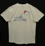 90'S アメリカ軍 US COAST GUARD 両面プリント 半袖 Tシャツ ホワイト (VINTAGE)
