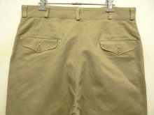 他の写真3: 50'S アメリカ軍 USMC フラップ付きバックポケット ボタンフライ チノパンツ (VINTAGE)