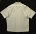 画像3: 90'S RALPH LAUREN "CALDWELL" 裾ロゴ入り コットン 半袖 オープンカラーシャツ ホワイト (VINTAGE) (3)