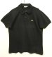 画像1: 80'S CHEMISE LACOSTE ポロシャツ ブラック フランス製 (VINTAGE) (1)