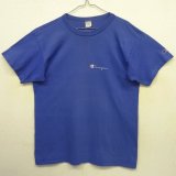 80'S CHAMPION トリコタグ ロゴプリント 半袖 Tシャツ ブルー USA製 (VINTAGE)