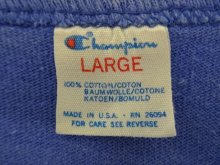他の写真1: 80'S CHAMPION トリコタグ ロゴプリント 半袖 Tシャツ ブルー USA製 (VINTAGE)