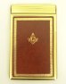 画像1: FREEMASON ブラス/レザー メモパッド (DEADSTOCK) (1)