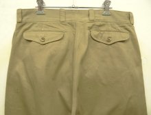 他の写真3: 60'S フランス軍 M52 プリーツ入り チノパンツ BEIGE 33 (VINTAGE)